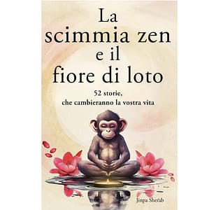 La scimmia zen e il fiore di loto.