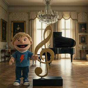 Bakiauli Nota Musicale Statua, Musica Note Decor