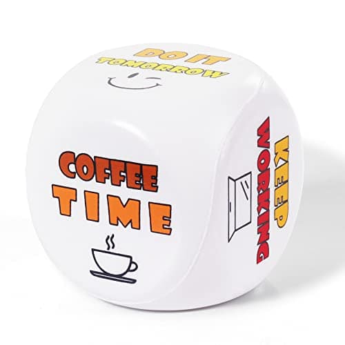 Cubo antistress: il cubo colorato antistress con 6 azioni divertenti per alleviare lo stress è il regalo e il giocattolo da ufficio per tutti i colleghi, gli studenti e i dipendenti con nervi deboli