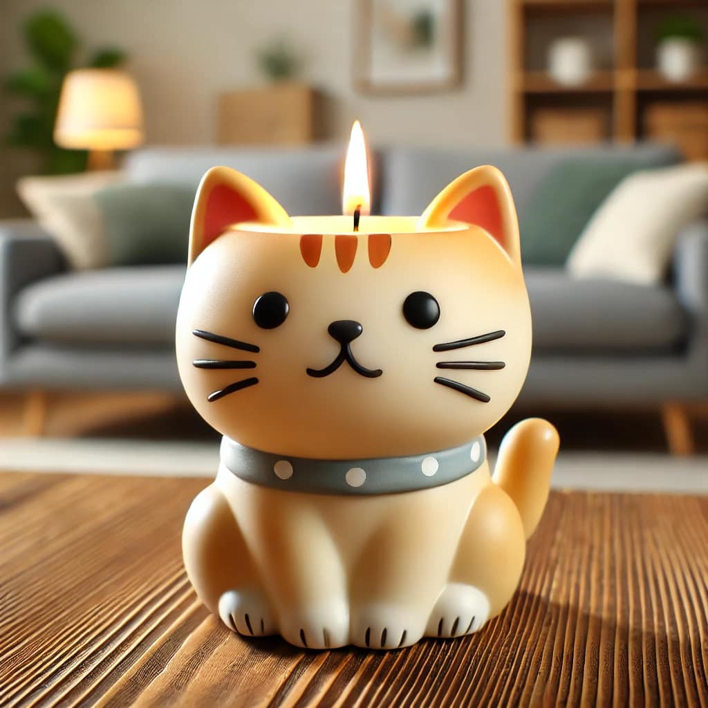 candela profumata gattino- Regali Sorprendenti